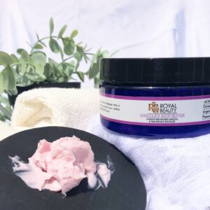 Chocolate Body Butter with product on disc