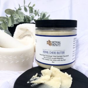 Product in jar with smear on black disc