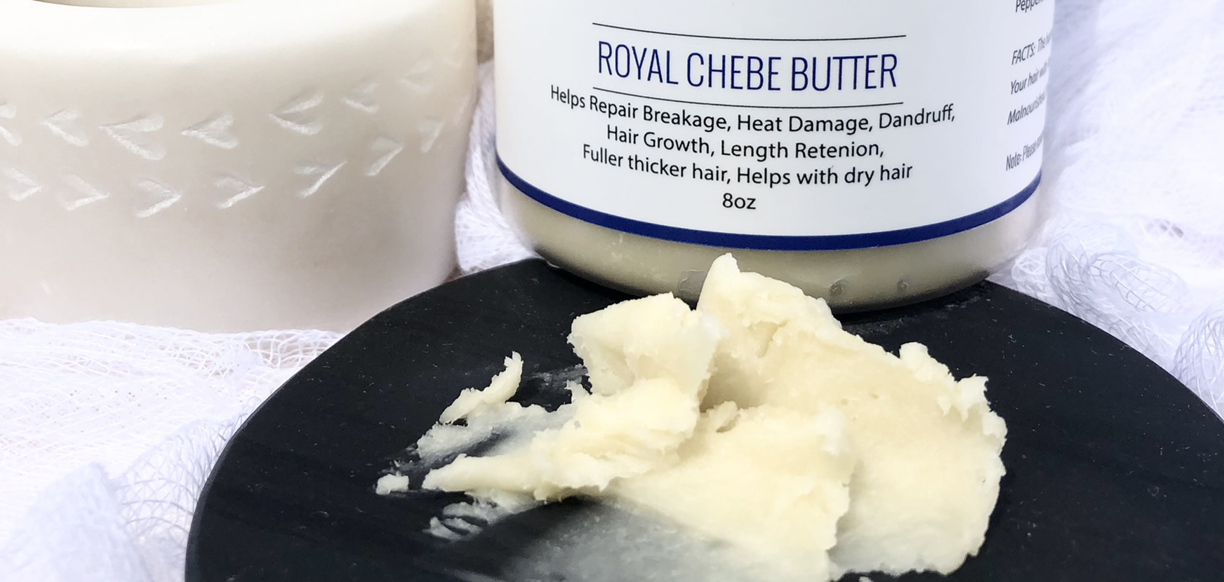 cropped image of product smear on black disc