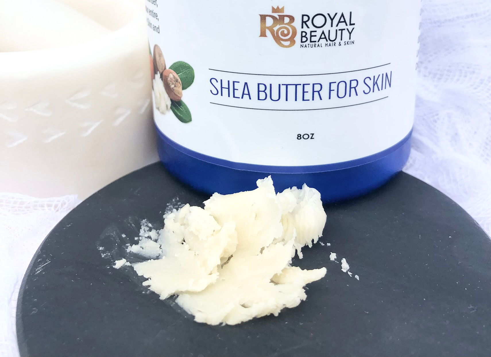 Product smear on black disc